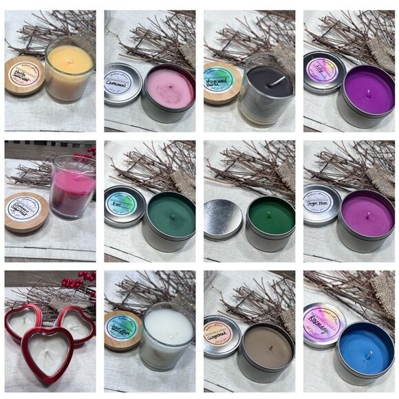 Other - Homemade candles 8oz metal tin